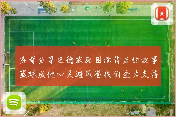 芬奇分享里德家庭困境背后的故事篮球成他心灵避风港我们全力支持与陪伴